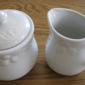 White Sugar and Cream Set